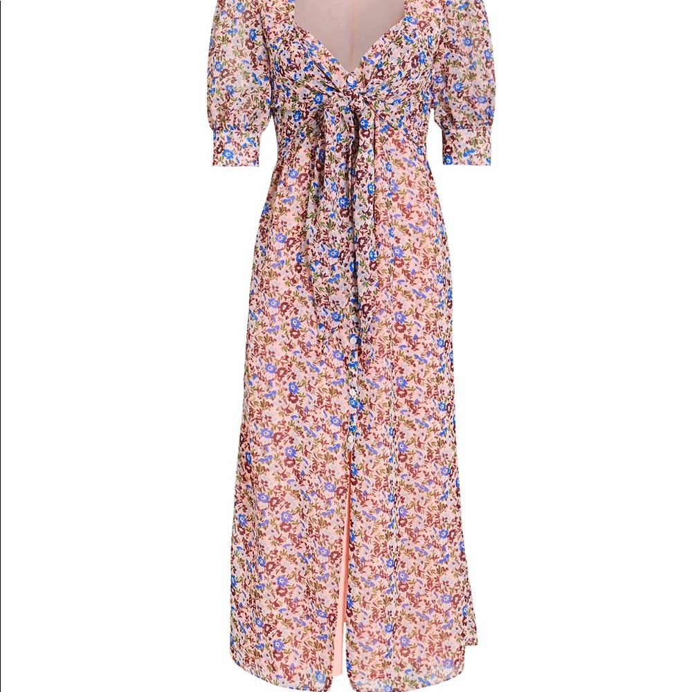 REVOLVE Sophie Midi Dress in Peach Oasis by The East Order - Size M - Picture 4 of 4